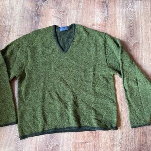 Vintage Oversized Boxy Cropped Wool Pendleton Sweater